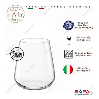 Bộ 6 Ly rượu Thủy Tinh Inalto 340ml  - Bormioli Rocco - Italy