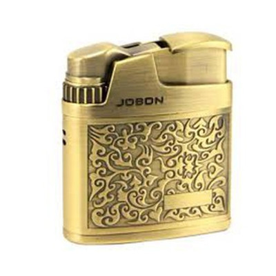Vỏ Hột Quẹt Bật Lửa Gas Jobon ZB-318 Thiết Kế Đẹp Độc Lạ Họa Tiết Hoa Văn Cổ Sang Trọng - Dùng Gas Đá Cao Cấp