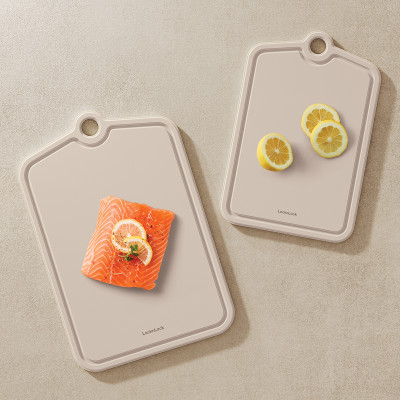 Thớt Nhựa PP Kháng Khuẩn LocknLock, Hàng Chính Hãng, Có Rãnh Giữ Nước, Chống Trượt - JoyMall