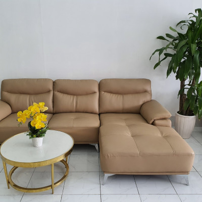 Bộ Ghế Sofa Phòng Khách Cao Cấp _ Màu Kem Nhạt _ Size 2700 x 1700
