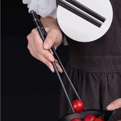 Vỉ 10 Đôi Đũa Kháng Khuẩn 3 Sọc , Hàng Chuẩn Xuất Nhật , Thiết Kế Chống Trượt Được Sử Dụng Phổ Biến Rộng Rãi Ở Nhà Hàng , Khách Sạn , Trong Gia Đình - Hàng cao cấp