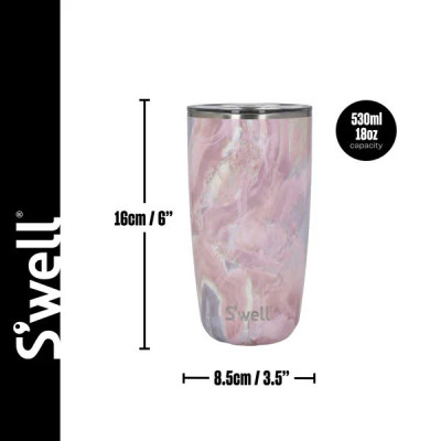 Cốc Giữ Nhiệt S’well Geode Rose Kèm Nắp, 530ml Hàng chính hãng