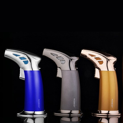 Vỏ Hột Quẹt Bật Lửa Khò 1 Tia Jobon ZB-968 Để Bàn Cao Cấp, Có Khóa Rảnh Tay - Dùng Gas