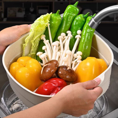  Bộ chậu rổ Nhật vuông đại Hokori MH2338-39- Màu ngẫu nhiên