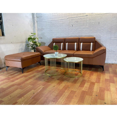 Sofa băng 2m kèm đôn nệm Tundo HLMCT màu lựa chọn kèm bàn như hình