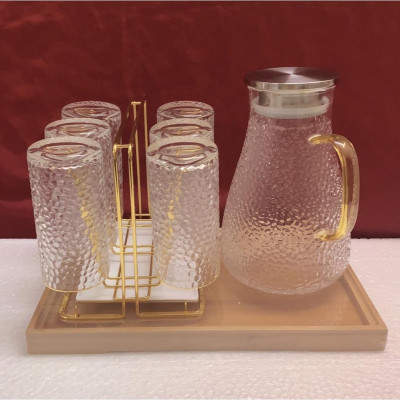 Bộ bình cốc thủy tinh chuywj nhiệt lên đến 400 độ C kèm giá úp cốc