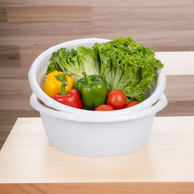 Bộ chậu rửa và rổ nhựa kiểu đốt trúc cao cấp nhiều size