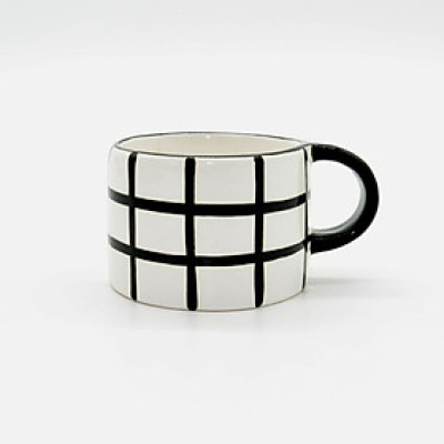 Ly Cà Phê Morning 04 - Họa Tiết Caro