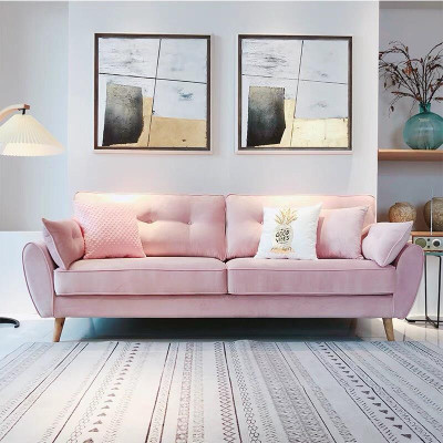 Ghế sofa băng phòng khách dài 1m8 bọc nhung tặng kèm gối