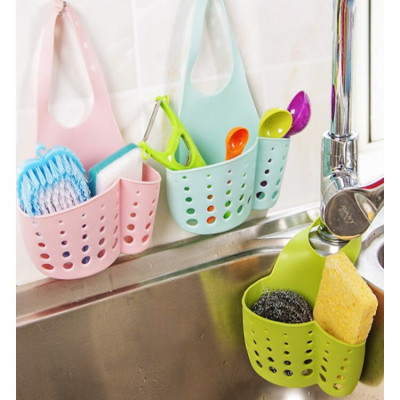 Combo 2 giỏ nhựa treo bồn rửa chén tiện lợi - Màu ngẫu nhiên- Hàng chính hãng