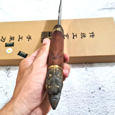 DAO BẾP - DAO THÁI CẮT HOA VĂN KHÂU ĐỒNG MÃ DT159 NTVN topcomshop vn