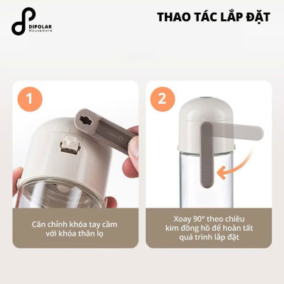 Lọ Đựng Gia Vị Thủy Tinh Thông Minh Chống Ẩm, Hủ Đựng Gia Vị Sang Trọng Không Cần Thìa - HÀNG CHÍNH HÃNG MINIIN