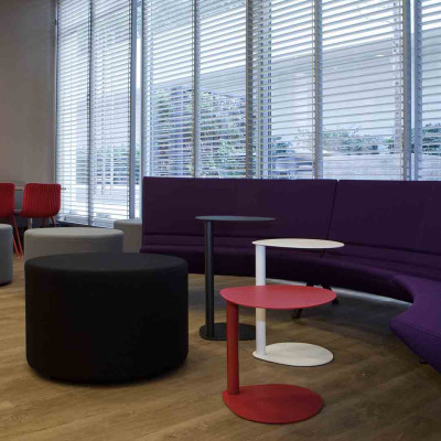 Bàn sofa trang trí màu trắng đơn giản Art phong cách Bắc Âu bàn cafe nhỏ gọn để ngoài trời sắt đúc 100% EASY BOY 53