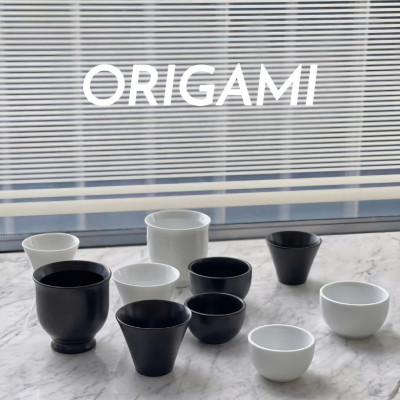 Ly sứ ORIGAMI Sensory Espresso Cup 80ml không quai