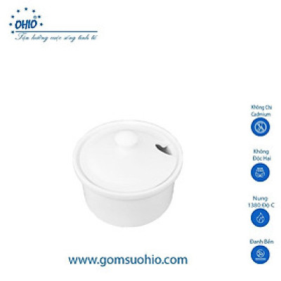 Lọ Đường Sứ Trắng OHIO