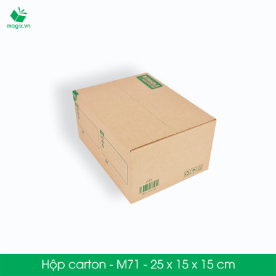 M71 - 25x15x15 cm - 100 Thùng hộp carton