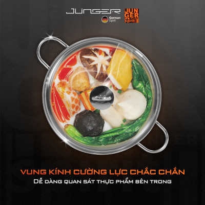 Bộ nồi Inox Junger cao cấp 5 chi tiết CWJ-050 - Hàng chính hãng