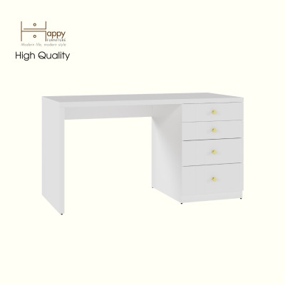 [Happy Home Furniture] JOVIE, Bàn làm việc 4 ngăn kéo, 140cm x 59cm x 75cm ( DxRxC), BAN_083