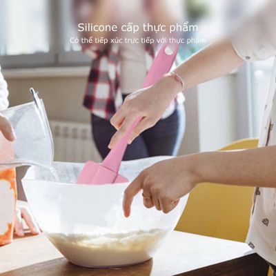 Bộ 3 dụng cụ làm bánh nấu ăn nhà bếp chất liệu silicon chịu nhiệt cao cấp