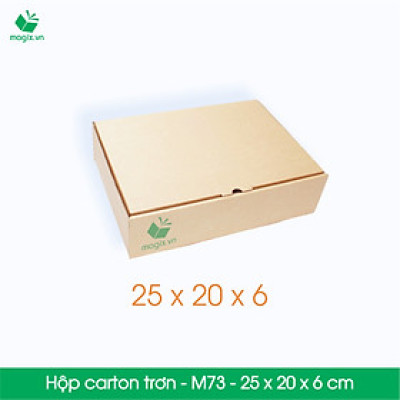 M73 - 25x20x6 cm - 50 Thùng hộp carton trơn đóng hàng