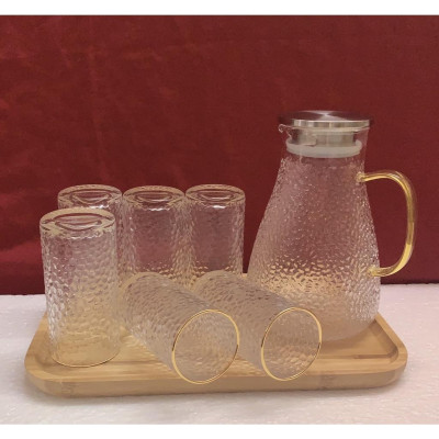 Bộ bình cốc thủy tinh chuywj nhiệt lên đến 400 độ C kèm giá úp cốc