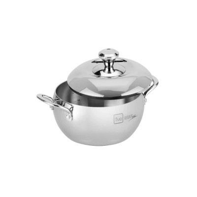 BỘ NỒI FIVESTAR INOX 304 LIỀN KHỐI, HÌNH TRÁI TÁO, 4 NỒI GỒM SIXE 16CM, 18CM, 20CM, 24CM, NẮP INOX; DÙNG ĐƯỢC TRÊN MỌI LOẠI BẾP KỂ CẢ BẾP TỪ.