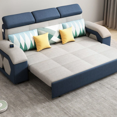 Sofa giường đa năng hộc kéo đầu bật cao cấp HGK-20 ngăn chứa đồ tiện dụng Juno Sofa KT 2m2