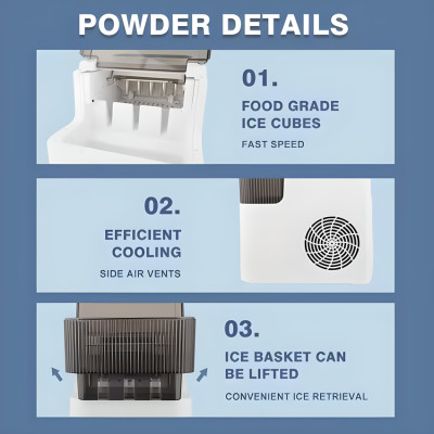 BẢO HÀNH 12 THÁNG - Máy làm đá viên siêu tốc, chỉ trong 6 phút. Thương hiệu Nga cao cấp DSP - KD8001