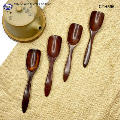 Muỗng Thìa Xúc Trà Gỗ Trắc Cao Cấp Dụng Cụ Trang Trí - CTH596