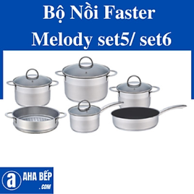 Bộ Nồi Faster Melody set5. Hàng Chính Hãng