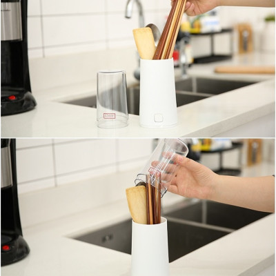 Ống bảo quản đũa thìa có nắp đậy,thiết kế sang trọng, tiện lợi dùng trong nhà bếp hoặc nhà hàng, khách sạn - Hàng nội địa Nhật Bản |#Made in Japan|