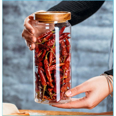 (SẴN) Hũ thủy tinh trơn đựng đồ khô 5 kích cỡ, hũ thủy tinh cao cấp, hũ đựng đồ khô 