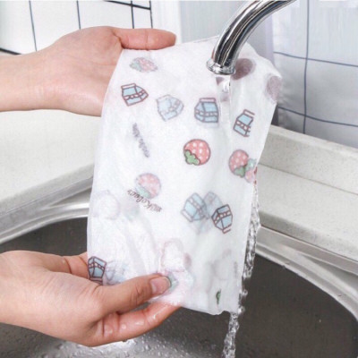 Cuộn Giấy Lau Nhà Bếp Đa Năng Có Thể Tái Sử Dụng Nhiều Lần Tiện Dụng, Tiết Kiệm Thấm Hút Nhanh