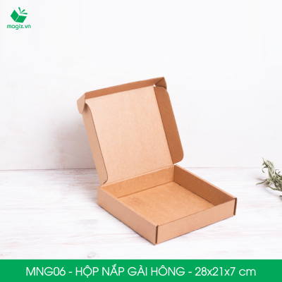 MNG06 - 28x21x7cm - Combo 20 hộp nắp gài hông - Thùng carton đóng hàng 
