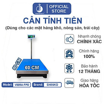 Cân Điện Tử Tính Tiền Vibra FPD - Mặt Bàn Cân 600X800MM