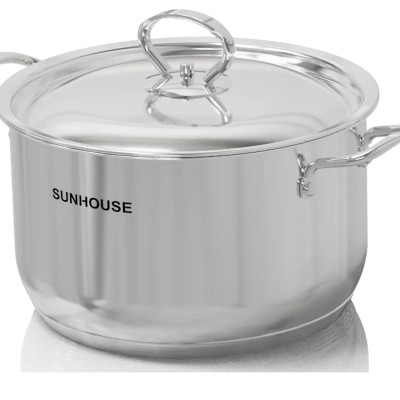 Bộ Nồi Inox 304 5 Đáy Sunhouse SHG503 - Hàng chính hãng (Chỉ giao HCM) 