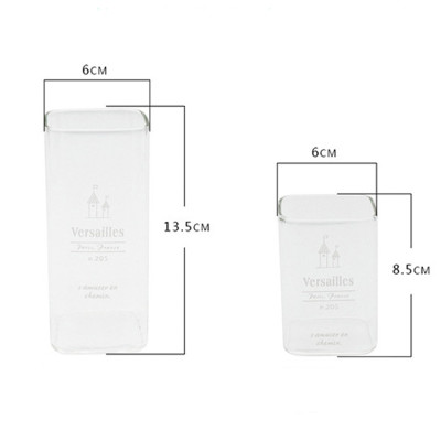 Ly thủy tinh vuông chịu nhiệt 400ml, 240ml