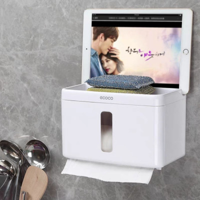 HỘP ĐỰNG KHĂN GIẤY VỆ SINH TREO TƯỜNG CẮT GIẤY TỰ ĐỘNG CAO CẤP - KHÔNG CẦN KHOAN TƯỜNG ỐC VÍT