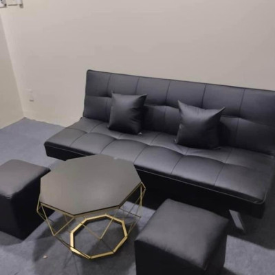 Bộ sofa bed 1m7 Juno sofa bao gồm 2 đôn và bàn kim cương - combo 6 món như hình sale sốc