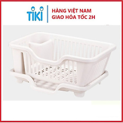 Rổ úp chén bát tiện ích Việt Nhật 44x27.5x17 (cm) - Hàng chính hãng