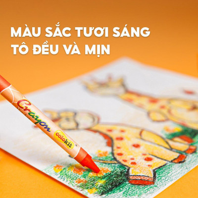 Bộ 3 Bút Sáp Màu Colokit CR-C015 - 10 Màu