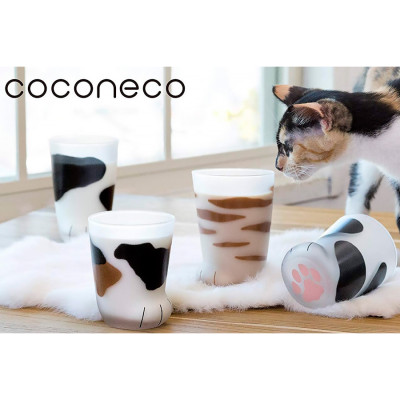 Bộ ly hình chân mèo mướp đen Aderia - Coconeco - 2 cái