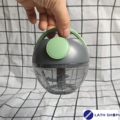 Dụng Cụ Băm/Xay Hành Tỏi, Rau Củ Mini Lock&Lock CKS327- Lưỡi Dao Bằng Thép Không Gỉ, Có Tay Xách - Dung Tích 170ml - Model Mới