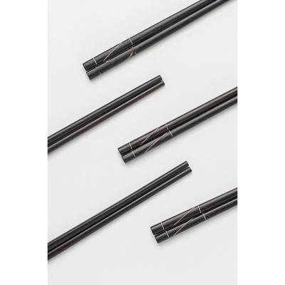 Hộp 10 đôi đũa mun ghép đen PHUSANG chất lượng cao không chất bản quản chống mốc thích hợp để đem đi tặng và dùng trong nhà hàng