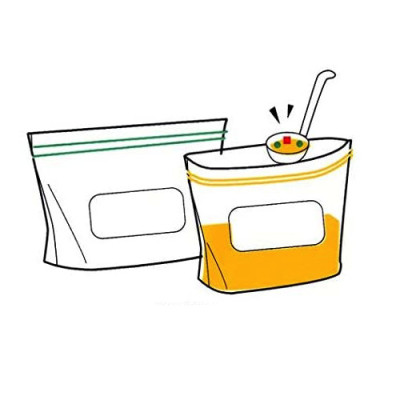Set túi Zip bảo quản thực phẩm - Nội địa Nhật Bản
