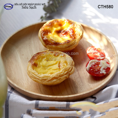 Đĩa gỗ Sồi nhập khẩu Mỹ nguyên khối (đủ Size) CTH580 - hàng Xuất Khẩu Châu Âu - đĩa bánh mì/trái cây/ bít tết/ pizza/ phụ kiện chụp ảnh, bày món ăn trong nhà hàng - Sang trọng trên bàn ăn - HAHANCO