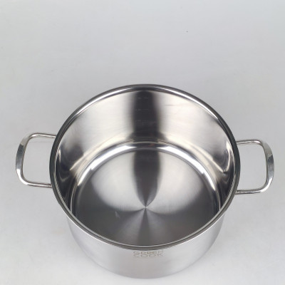 [Hàng chính hãng] Bộ 3 nồi inox đáy từ 3 lớp Greencook GCS06 dùng được trên mọi loại bếp, quai cách nhiệt size 16/20/24cm