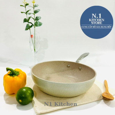 Chảo chống dính sâu Korkmaz Granita 24cm - 2.5 lít - A1273 - Hàng Chính Hãng