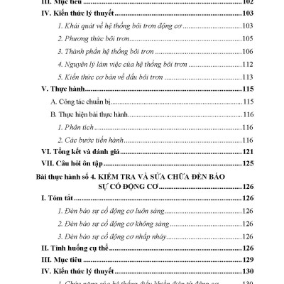Kỹ Thuật Bảo Dưỡng Và Sửa Chữa Ô Tô Hiện Đại - Sửa Chữa Động Cơ Ô Tô 