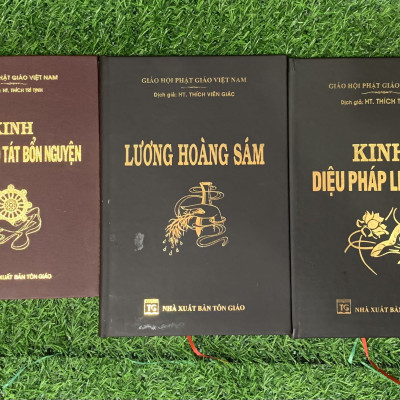 Sách- Kinh Diệu Pháp Liên Hoa - Kinh Pháp Hoa (Bìa Da)